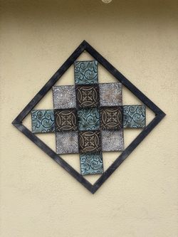 Metal Diamond Wall Art Decor