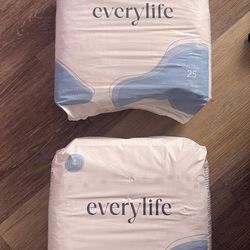 Everylife diapers size 4 premium sensitive diapers 25ct each