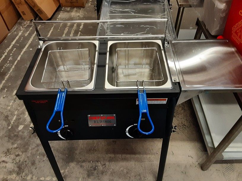 Double Propane Fryer