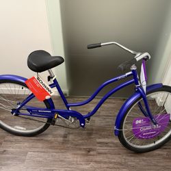 Brand New Schwinn Legacy 26” Cruiser Bike – Purple – Never Used