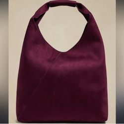 Banana Republic  Slouchy Handbag Wine