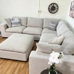 Lowell 6pc Modular Cloud Couch | Free Delivery
