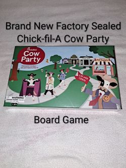 Brand New Factory Sealed Chick-fil-A Cow Party Board Game