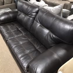 Super Cozy Leather Couch And Sectional