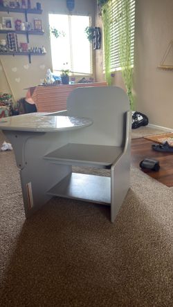 Little kid desk and storage