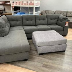 New/Gray Sectional,seccional,couch,Delivery Available, Ask For A Discount Code