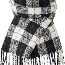 Clothirily Winter Scarfs for Women, Cashmere Feel Tassel Plaid Scarf, Large Oversized Blanket Scarf, Pashmina Shawl and Wraps