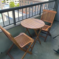 Patio Table With Two Chairs