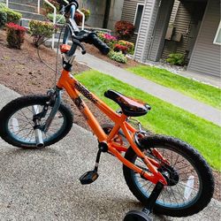 Kids 16 inch mongoose bike