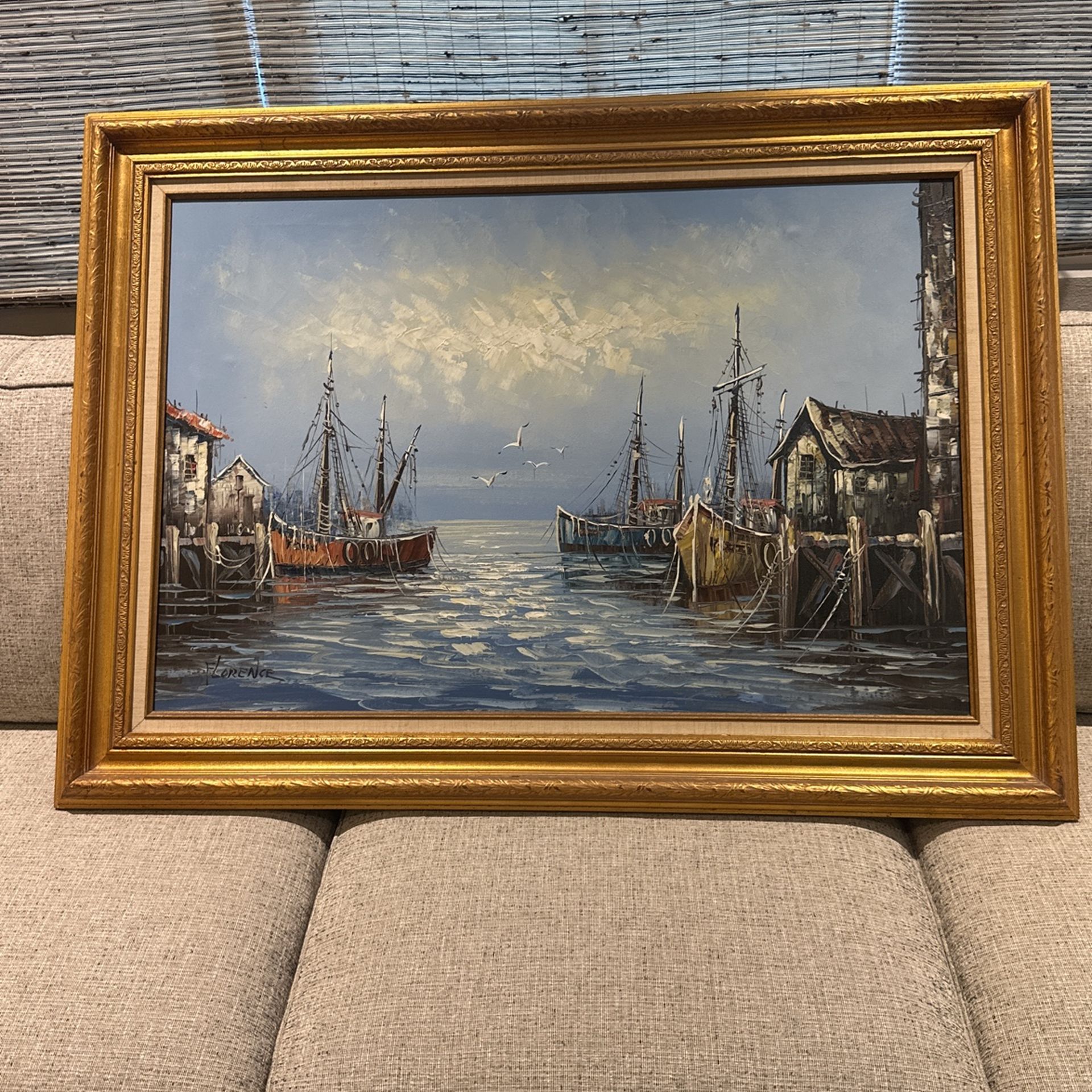 Oil painting by renowned artist Florence