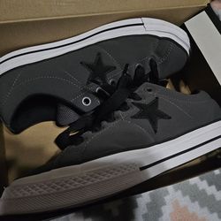 Women's Converse Puff Star Ox Shoes Sneakers Dark Matter Gray Size 12 (A14729C)