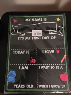 1st/Last day Chalk Board