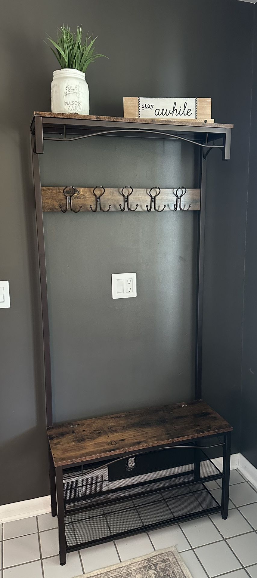 Hall Tree Mud Room Entryway