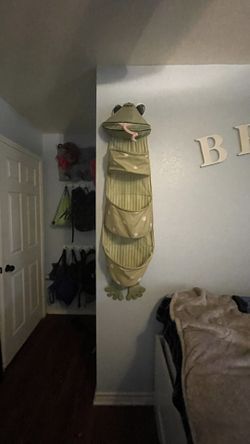 IKEA  Frog Hanging Toy Basket 