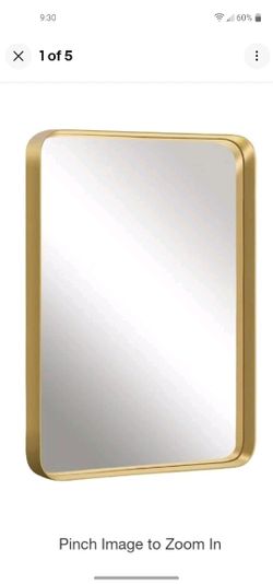 NEUTYPECHIC WALL MOUNTED MIRROR MODERN RECTANGLE GOLD JJ00375ZZEN-3