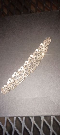 Vintage Heart bracelet 925 with marcasite stone