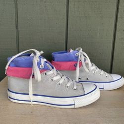 Converse Unisex Two Fold 136574F Gray Casual Shoes Sneakers Sz Men’s 5 Womens 7