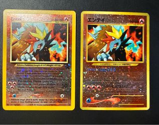 Pokémon TCG Entei promo English & Japanese card