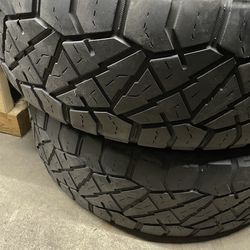 2 USED LT 27565R20 NITTO RIDGE GRAPPLER ALL TERRAIN tires for $130 installed and balanced. 27565R20 275 65 20 275 65 R 20 275/65/20 275/65/R20  Alignm