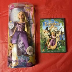 Tangled DVD and Rapunzel Doll