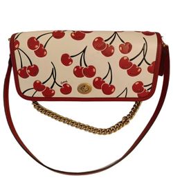 Coach purse cherry print