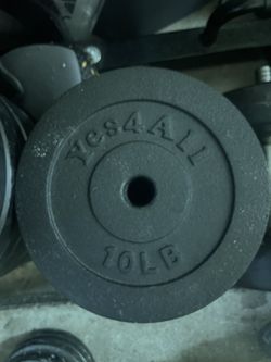 Yes4All 10lb Barbell Iron Plates