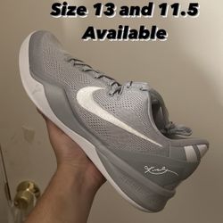 Nike Kobe 8 Protro Size 13 Wolf Grey 