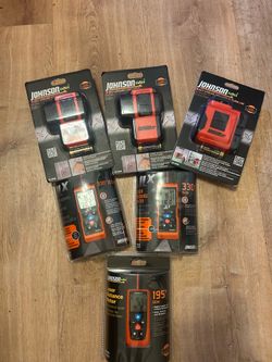 Johnson & JLX Laser Level & Distance Meter Lot - Brand New