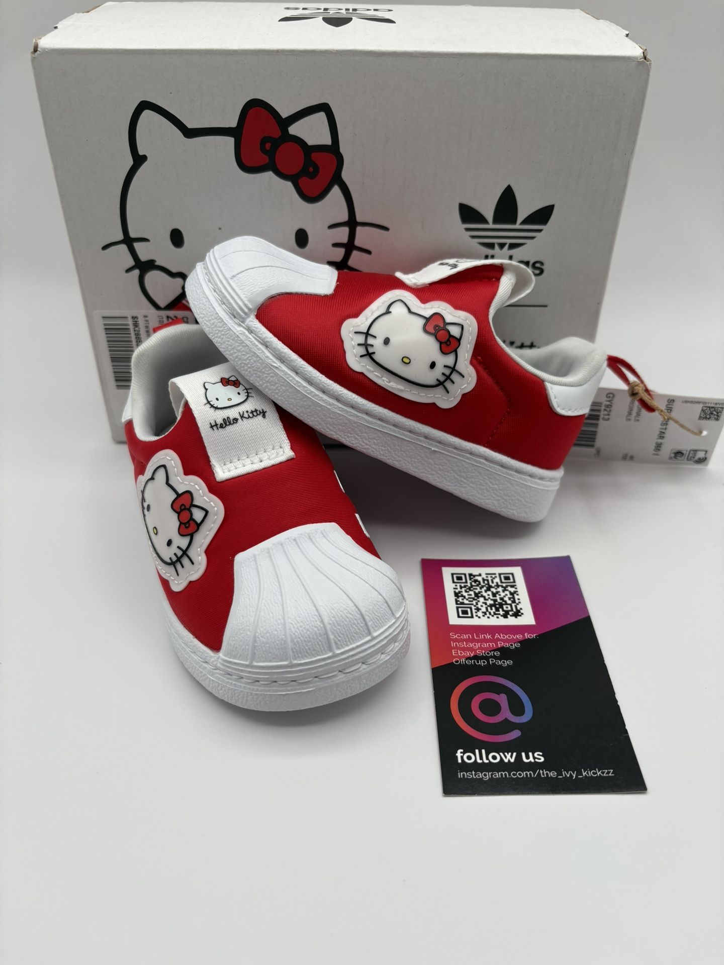 Rare New adidas x Hello Kitty Superstar 360 Shoes Toddler Baby