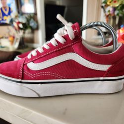 Mens Van's Size 5 Red 