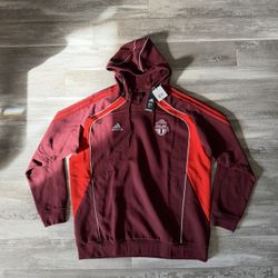Adidas TRV Toronto FC Hoodie Adult Size 2XL  Soccer Sweatshirt MLS NWT