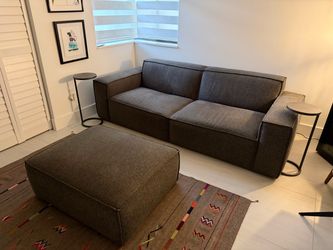 Castlery low profile sofa & ottoman