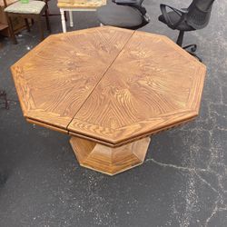 Beautiful Antique hardwood dining table with Leaf Insert
