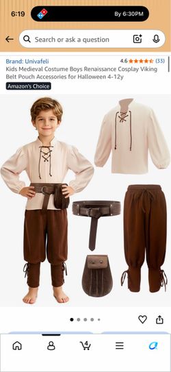 Kids Medieval Costume