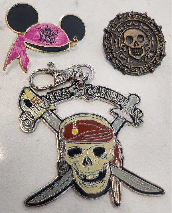Disney's Pirates Of The Caribbean Collectible Pins 