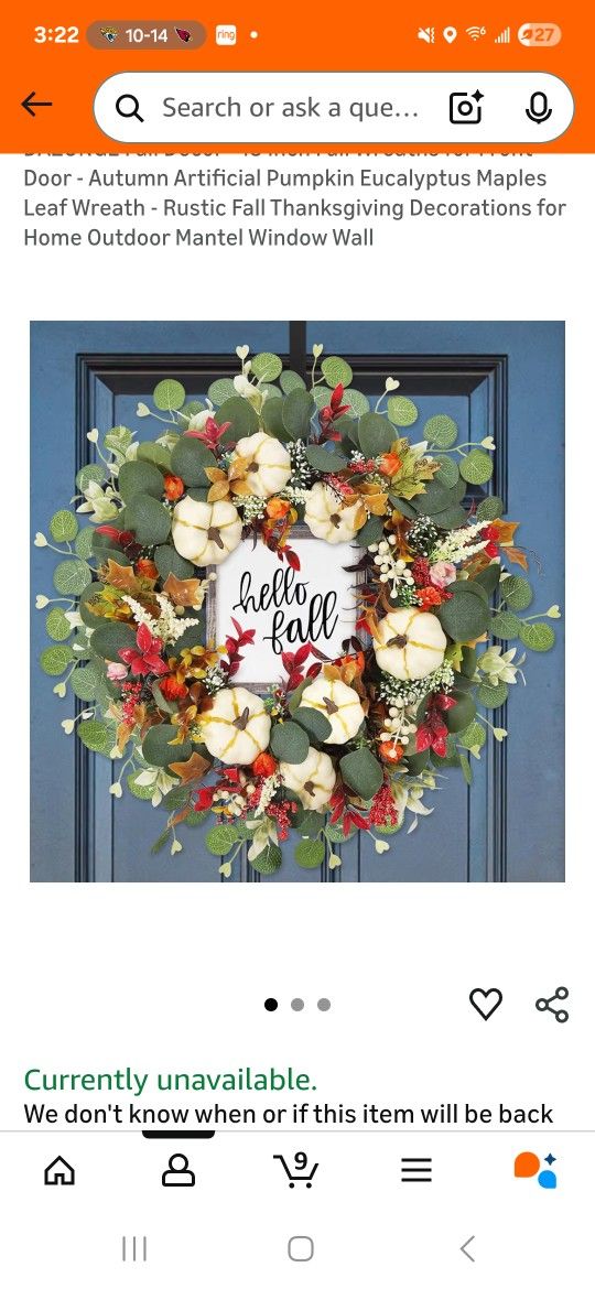 BRAND NEW IN BOX HOLIDAY WREATH