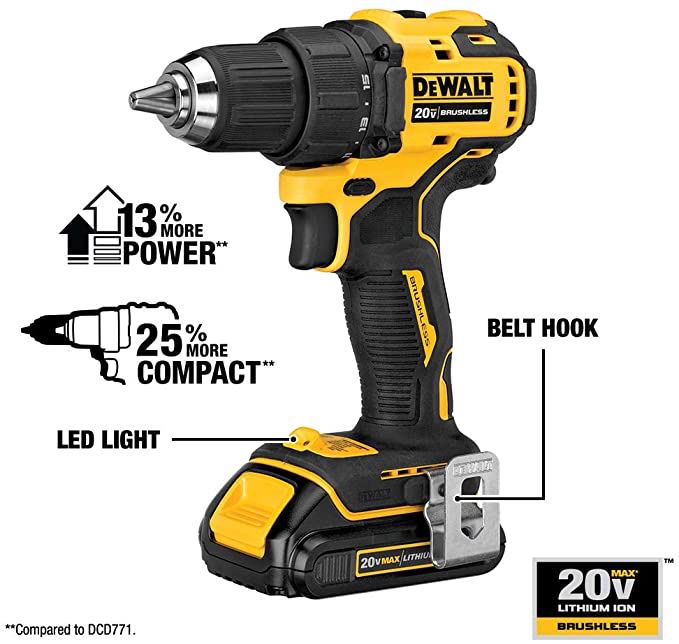 ATOMIC 20V MAX* BRUSHLESS COMPACT 1/2 IN. DRILL/DRIVER KIT