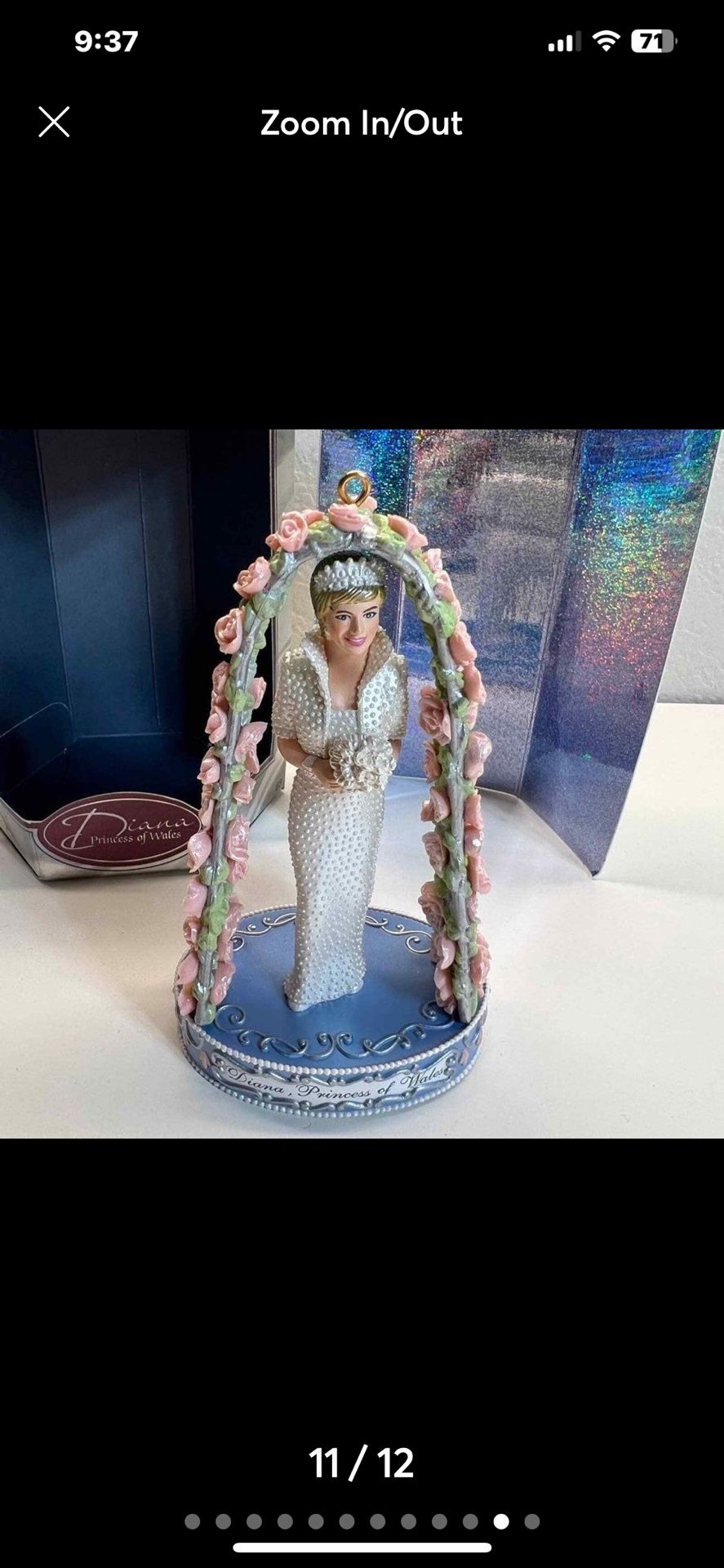 Christmas Ornament princess Diana NEW IN BOX!