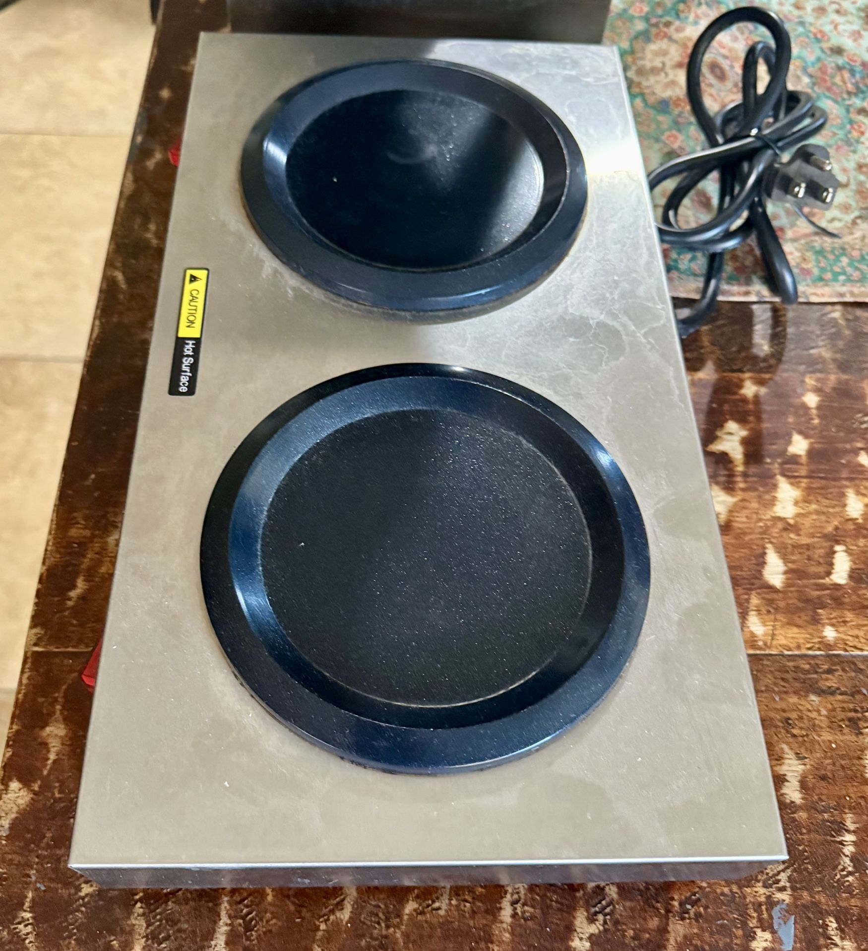 Commercial Double Burner Decanter Warmer