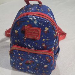 Disney Parks Loungefly Incredibles Red Blue Mini Backpack Bag