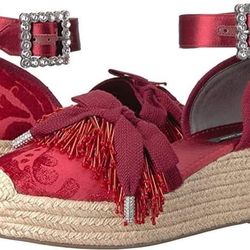 Marc Jacobs Women's Pompom Platform Espadrille Wedge Sandals - 6.5