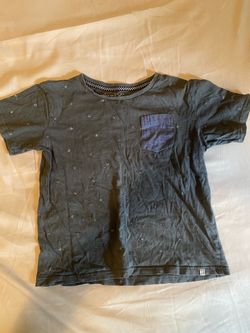 Sovereign Code Boys Gray & Blue Robot Shirt Size M(10-12)