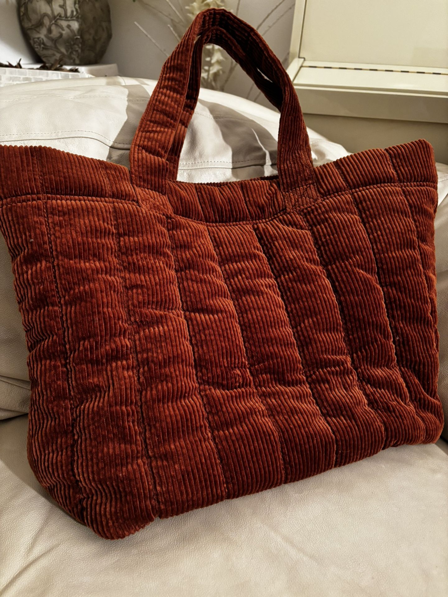 Madewell The Transport Tote Quilted Corduroy Edition new with tags