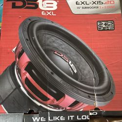 15" Subwoofer 1200 Watts Rms DVC 2-Ohms