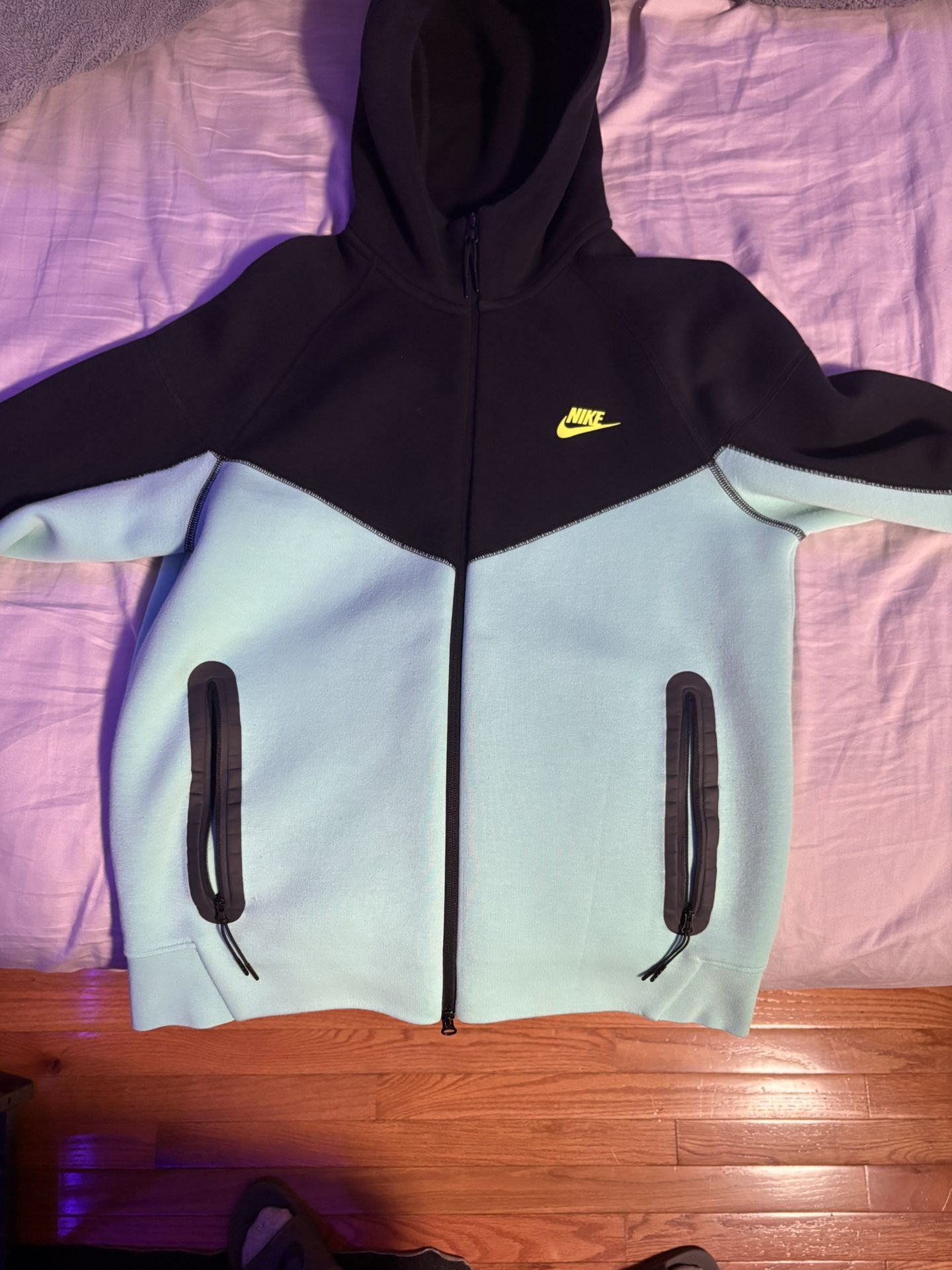 Black And Blue Nike Tech Zip Up