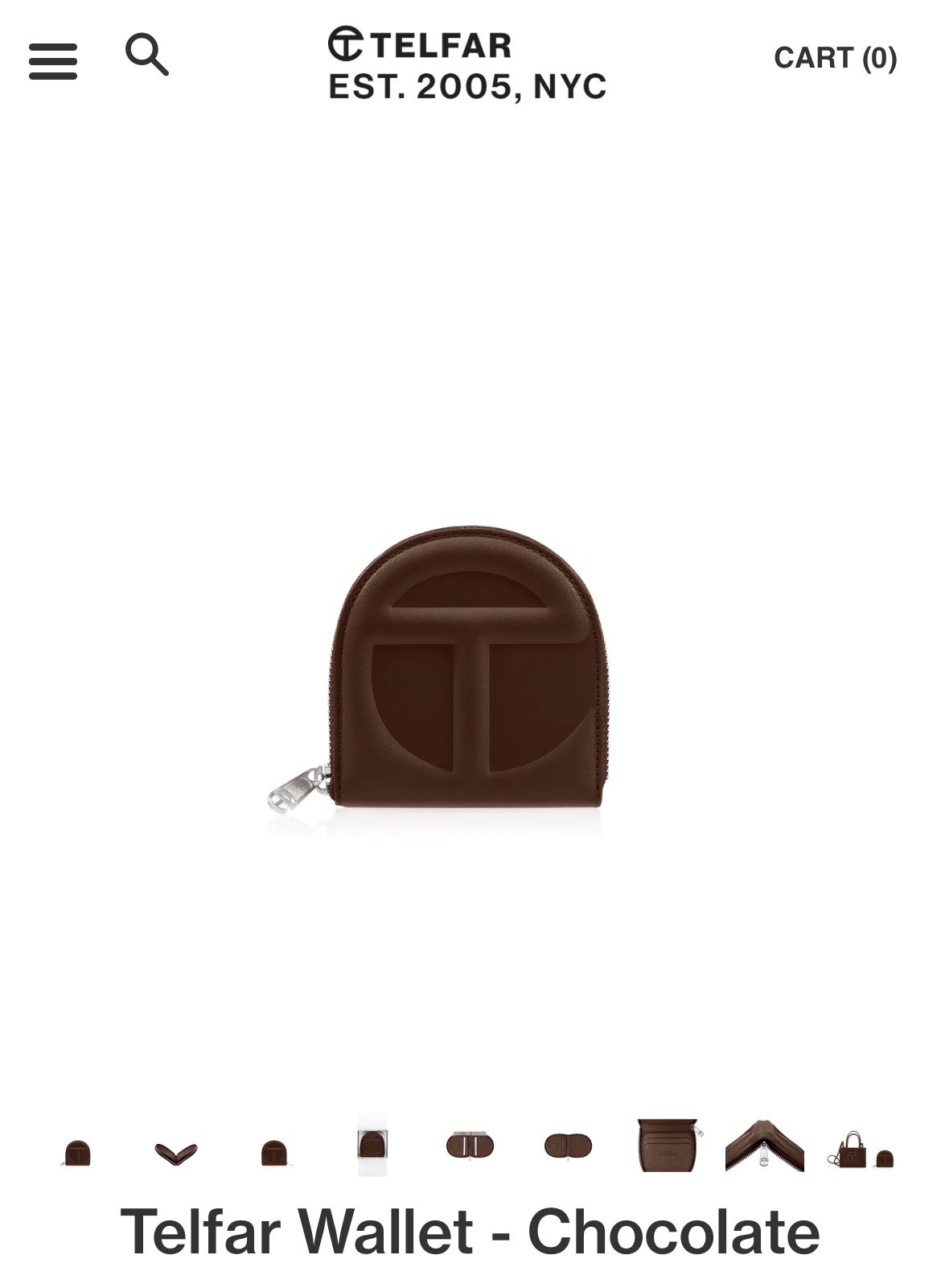 Telfar Wallet Chocolate ( Brown)