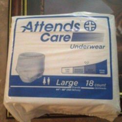 Attends Adult Diapers Size Large $8 Box