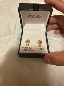 Nugget earrings 10k