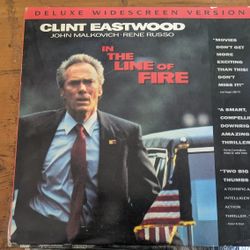 "IN THE LINE OF FIRE" STARRING CLINT EASTWOOD LASERDISC