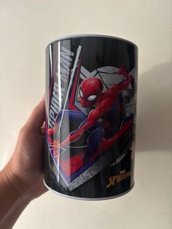 Marvel Spiderman Tin Piggy Banking